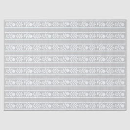 Grey Bone Inlay Floral Border Decoupage Paper Seidenpapier
