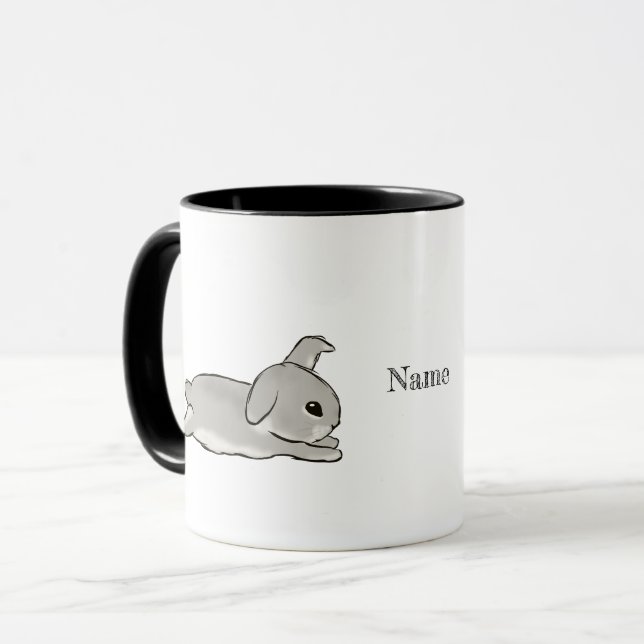 Grey bunny  tasse (Vorderseite Links)