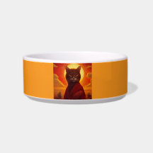 Grey Cat Wearing Fashionable Robe In Sunset Scene