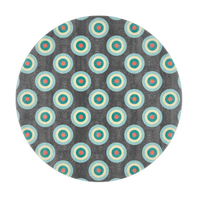 Grey Combination Circles by Shirley Taylor Schneidebrett (Vorderseite)
