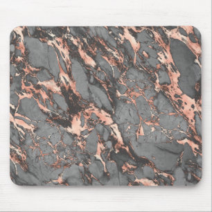 Grey gold rose marble modern design mousepad
