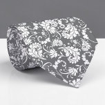 Grey Gray Floral Pattern Custom Necktie Krawatte<br><div class="desc">This custom necktie features a sophisticated grey and floral pattern, making it a stylish and unique accessory. It's perfect for adding a touch of personality to any outfit, whether it's for a special occasion or everyday wear. The high-quality fabric ensures a comfortable and long-lasting wear, and the custom design allows...</div>