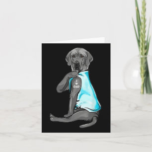 Grey Great Dane Tattoos I Liebe Vater Sitzen Gesch Karte