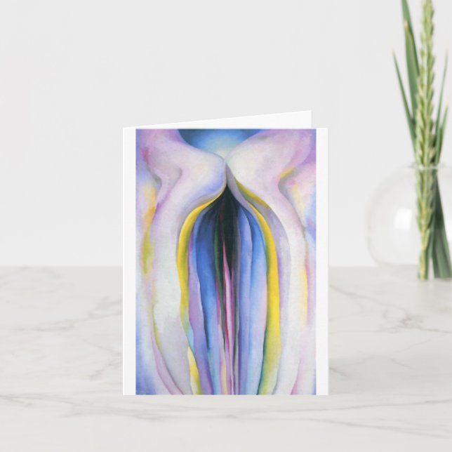 Grey Line, Georgia O'Keeffe Karte (Vorderseite)