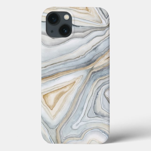 Grey Marbled Abstract Design Case-Mate iPhone Hülle (Rückseite)