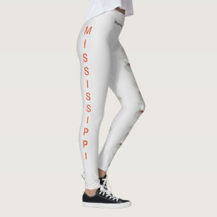 Grey Mississippi Fleur d'État Magnolia Leggings