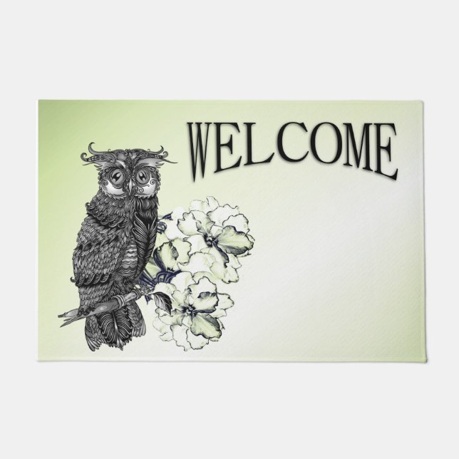 Grey Owl Welcome Mat Fußmatte (Vorderseite)