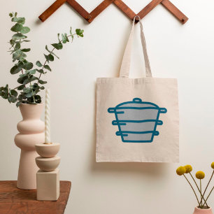 Grey Pot Tote Bag Tragetasche