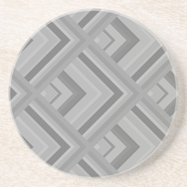Grey scale pattern sandstein untersetzer (Vorne)