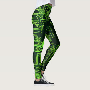 Grey-Schalttafel für Nerd-Leiterplatten Leggings