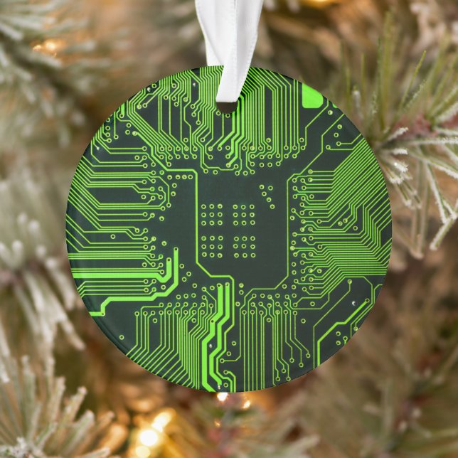 Grey-Schalttafel für Nerd-Leiterplatten Ornament (Baum)
