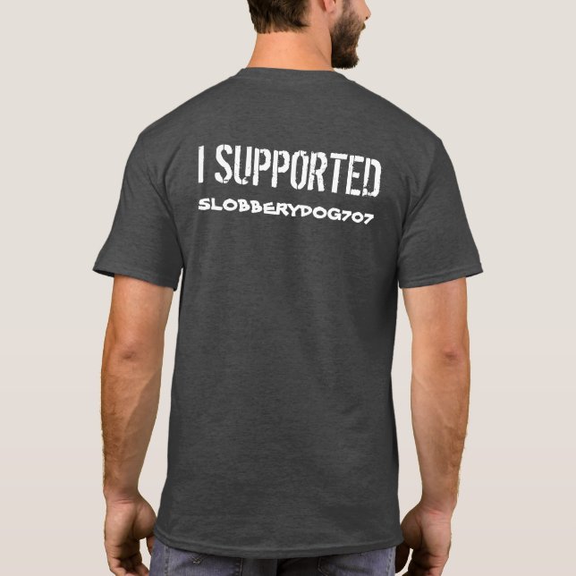 Grey Slobberydog707 sur le dos T-shirt (Dos)