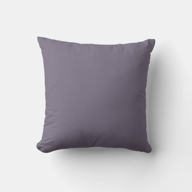 Grey Soft Purple,Solid ,Modern Throw Pillow Kissen (Vorderseite)