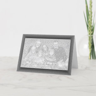 Grey Speckled (photo frame) Karte