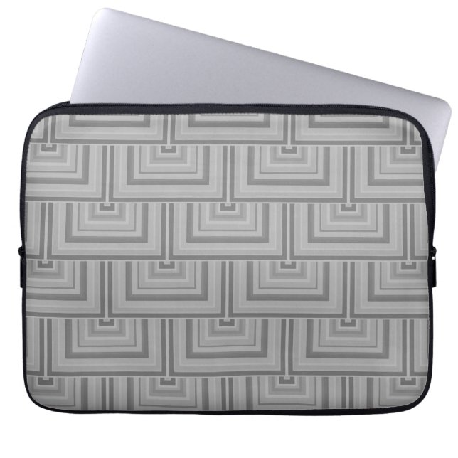Grey square scales laptopschutzhülle (Vorderseite)