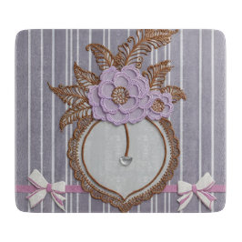 Grey stripes AI art  Schneidebrett