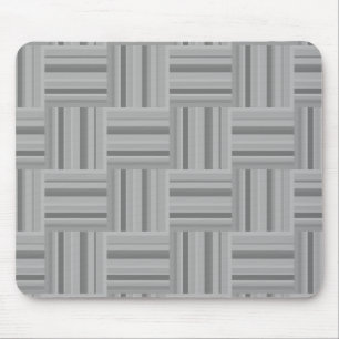 Grey stripes weave pattern mousepad