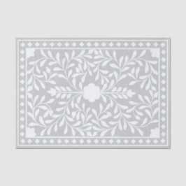Grey Traditional Bone Inlay Decoupage Paper Seidenpapier