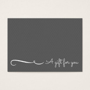 Grey Un Cadeau Pour Vous Cartes de visite