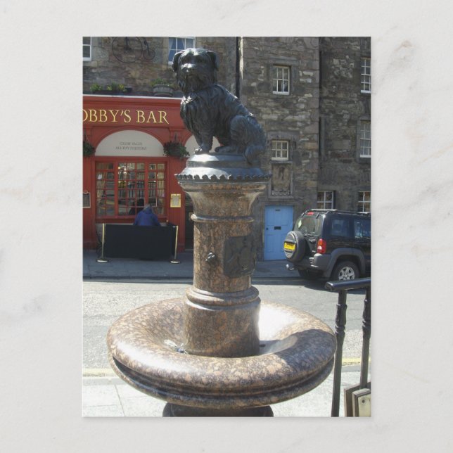 GREYFRIERS BOBBY EDINBURGH POSTKARTE (Vorderseite)