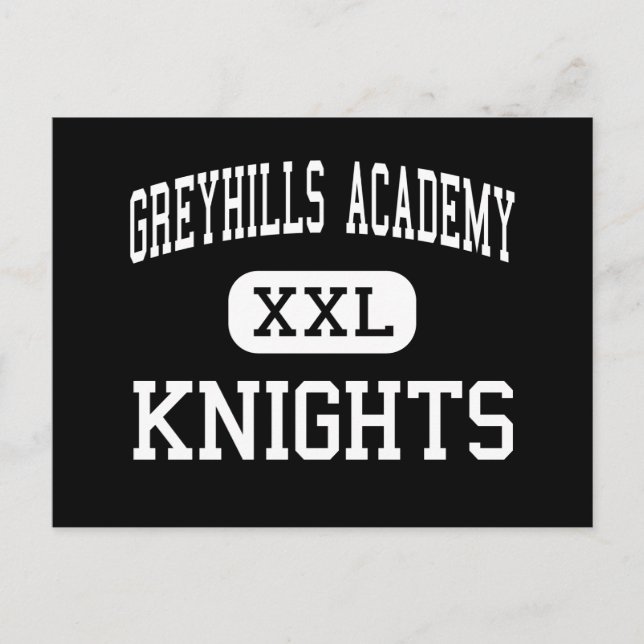 Greyhills Academy - Ritter - Hoch - Tuba Stadt Postkarte (Vorderseite)