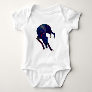 Greyhound Art Baby Strampler