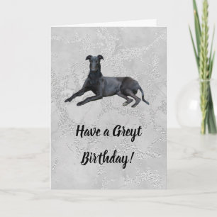 Greyhound Avoir une carte d'anniversaire Greyt