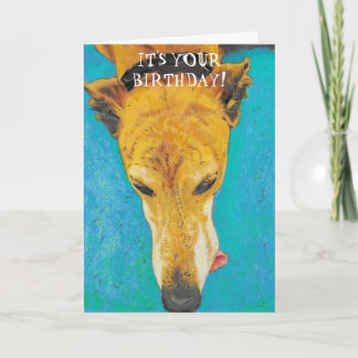 Greyhound Birthday Card ETS Karte