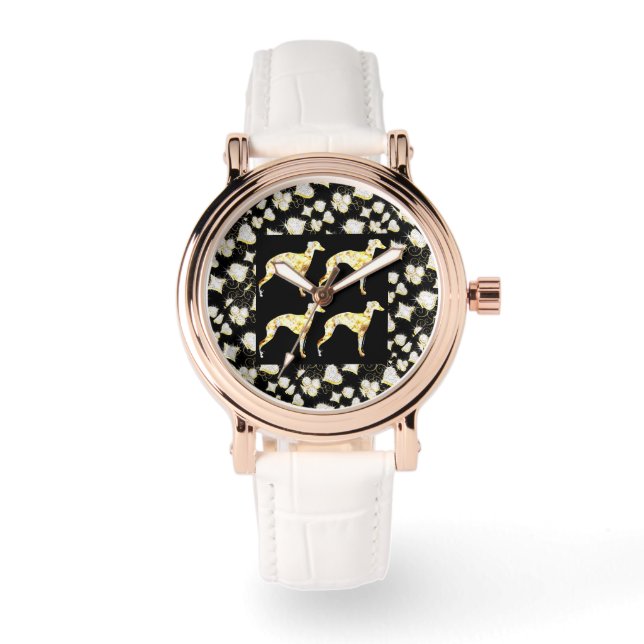 GREYHOUND BLING ARMBANDUHR (Vorderseite)