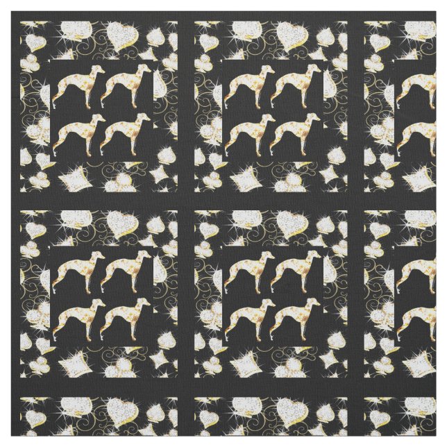 GREYHOUND BLING STOFF (Muster)