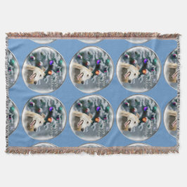 Greyhound Christmas Decke