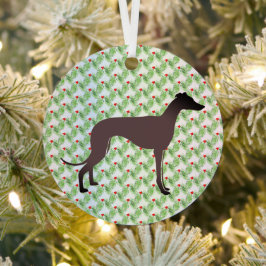 Greyhound Christmas Ornament Aus Metall