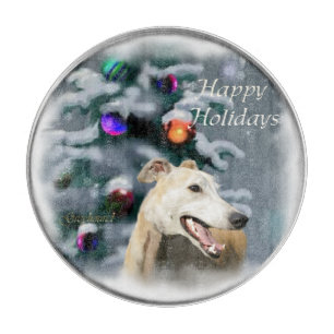 Greyhound Christmas Schneidebrett