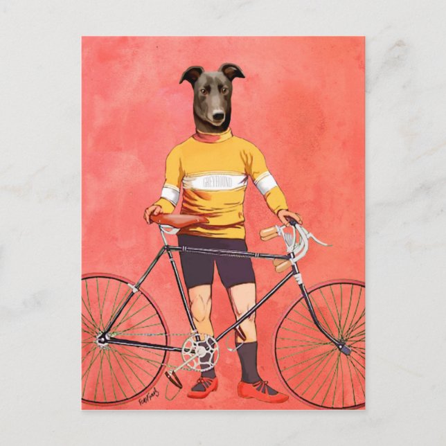 Greyhound Cyclin 2 Postkarte (Vorderseite)