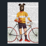 Greyhound Cyclist Poster<br><div class="desc">Haustiere</div>