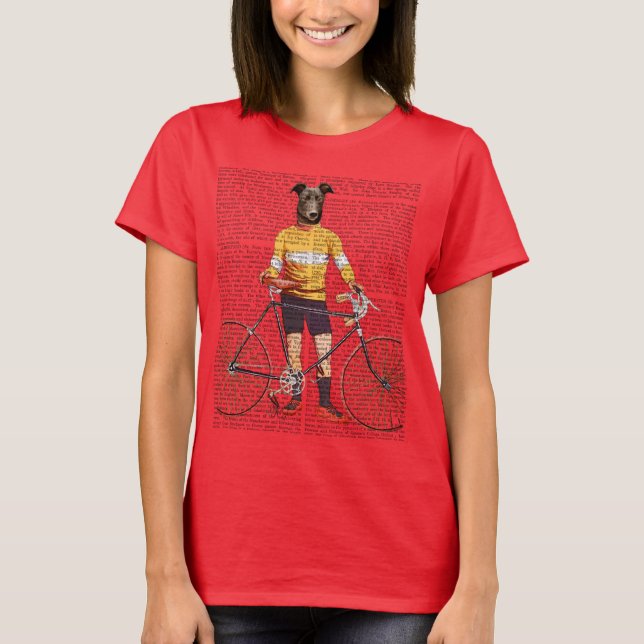 Greyhound Cyclist T-Shirt (Vorderseite)