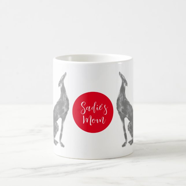 Greyhound Design für Mama Kaffeetasse (Mittel)