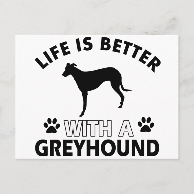 Greyhound Designs Postkarte (Vorderseite)
