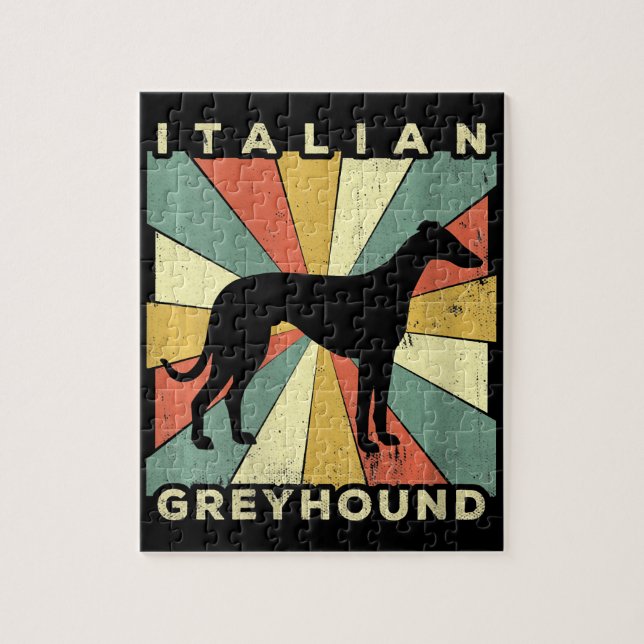 Greyhound Dog 70er Gift (Vertikal)