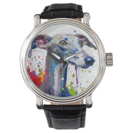 Greyhound Dog Armbanduhr