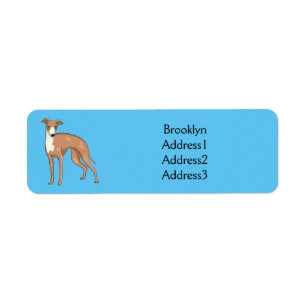 Greyhound dog cartoon illustration
