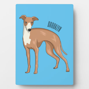 Greyhound dog cartoon illustration  fotoplatte