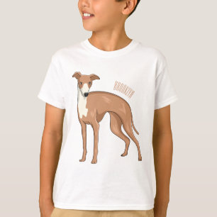 Greyhound dog cartoon illustration T-Shirt
