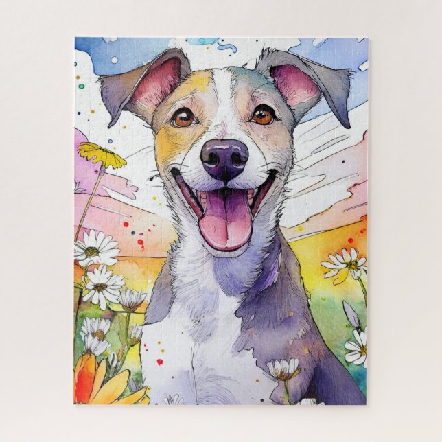 Greyhound Dog Jigsaw Puzzle (Vertikal)