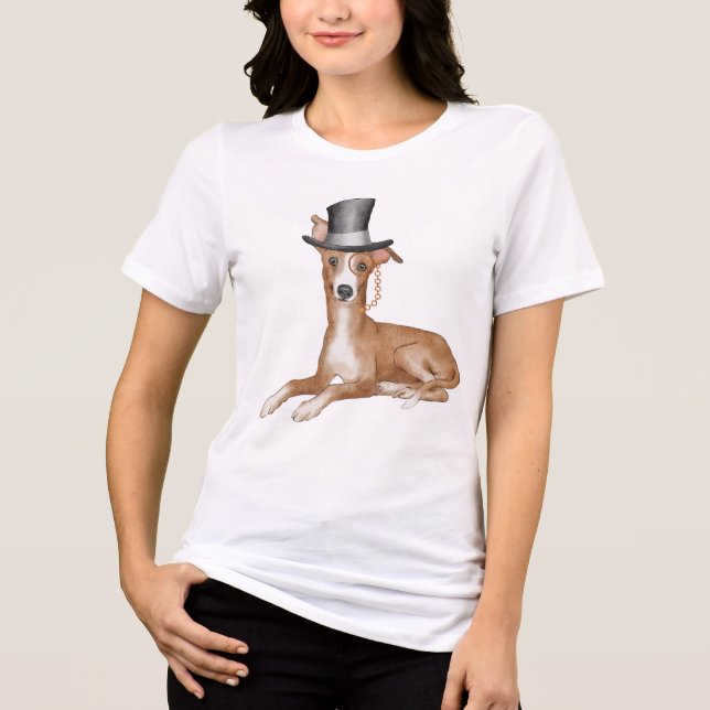 Greyhound Dog Tri-Blend Shirt (Vorderseite)