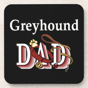 Greyhound Dog Vater Getränkeuntersetzer