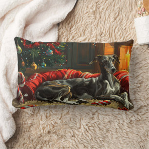 Greyhound Dog Weihnachtsfest Lendenkissen