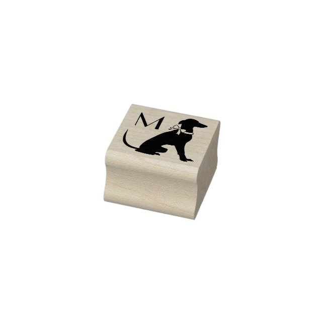 Greyhound Doppy Puppy Gummistempel (Stempel)
