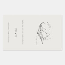 Greyhound- Ex libris bookplate Sticker