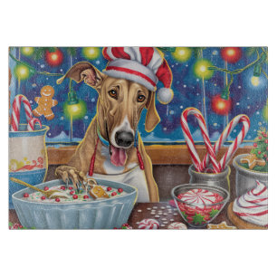 Greyhound Feiertagsbacken: Festliches Weihnachten Schneidebrett